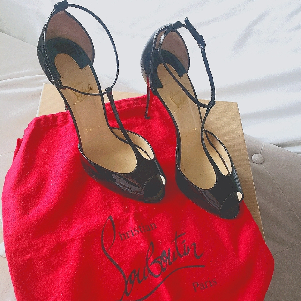 Christian Louboutin Senora t-strap stiletto heels